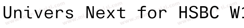 Univers Next for HSBC W10 Regular字体转换